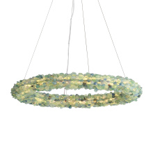 Golden 6884-30 TQ - Ziva by Golden Lighting Corallo Integrated LED 30in Chandelier in Turquoise